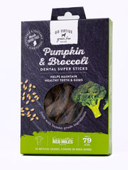 Go Native Pumpkin & Broccoli Dental Sticks - 150g